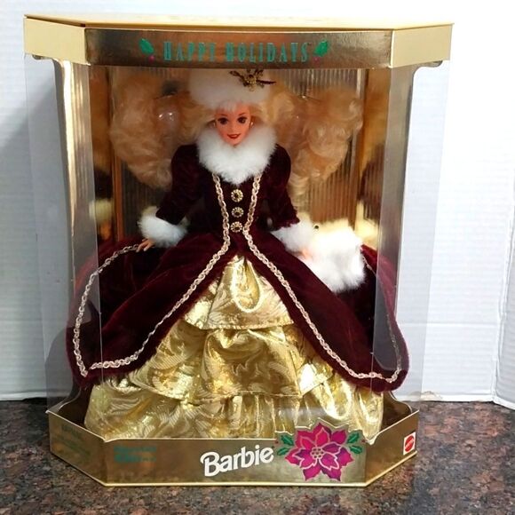 HAPPY HOLIDAYS BARBIE...NEW IN BOX. - Picture 1 of 9